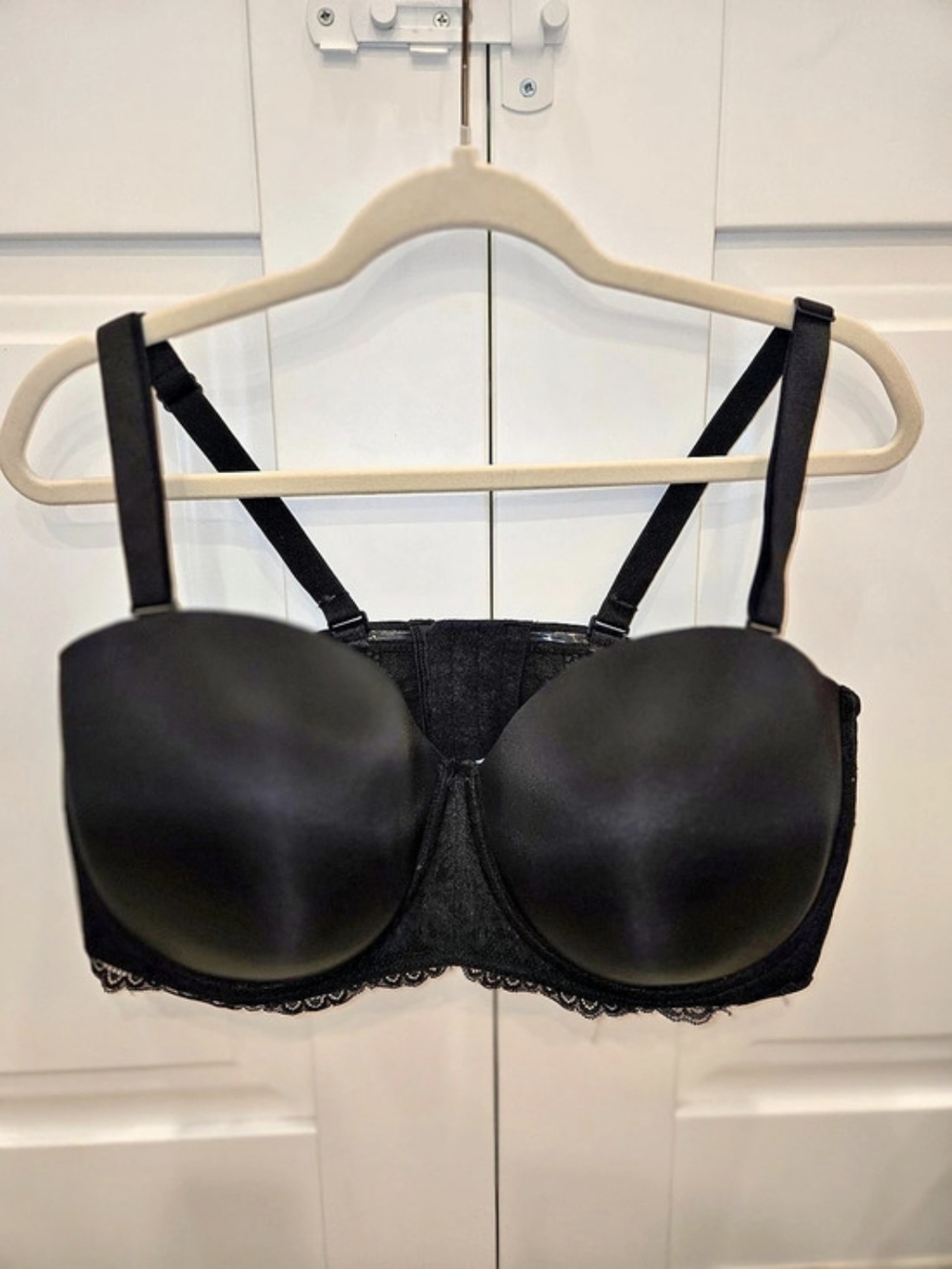 TORRID Strapless Push-Up Smooth Bra Black Bra Size 42D